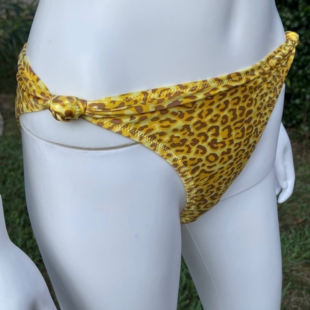 💋NWT KENDALL & Kylie Double Gather Spotted Print Knot Detail Bikini 2 Piece Set - Picture 10 of 12